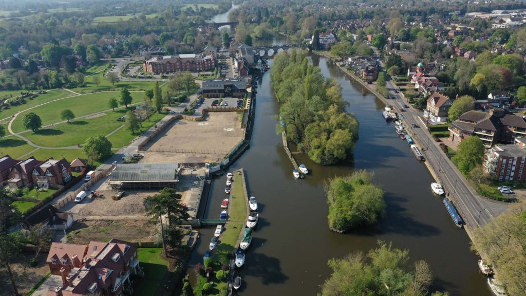 Thames drone aerial photography